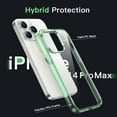 thumbnail image 2 of JETech Case for iPhone 14 Pro Max 6.7-Inch, Shockproof Phone Bumper Cover, Anti-Scratch Clear Back (Midnight Green), 2 of 6