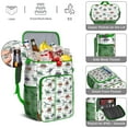 thumbnail image 5 of Travel Cooler Bag - White Cartoon Dinosaurs Names Pattern Camping Beer Cooler Backpack with Bottle Opener- Waterproof Insulated Picnic Backpacks - Cooler Bag for Beach, 5 of 6