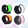 thumbnail image 4 of 4Pcs Glow Slap Bracelet Round Nylon Wristband for Night Events, 4 of 9