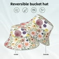 thumbnail image 3 of Vsdgher Autumn Garden Print Bucket Hat for Men&Women Bucket Hat Reversible Summer Double-Side-Wear Travel Gardening, Beach, Camping, Hiking, Fishing Cap, 3 of 5