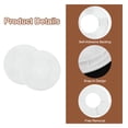 thumbnail image 4 of Uxcell 4pcs Pipe Wall Covers 51 mm/2" ID Round Removable with Round Hole Cover, White, 4 of 5