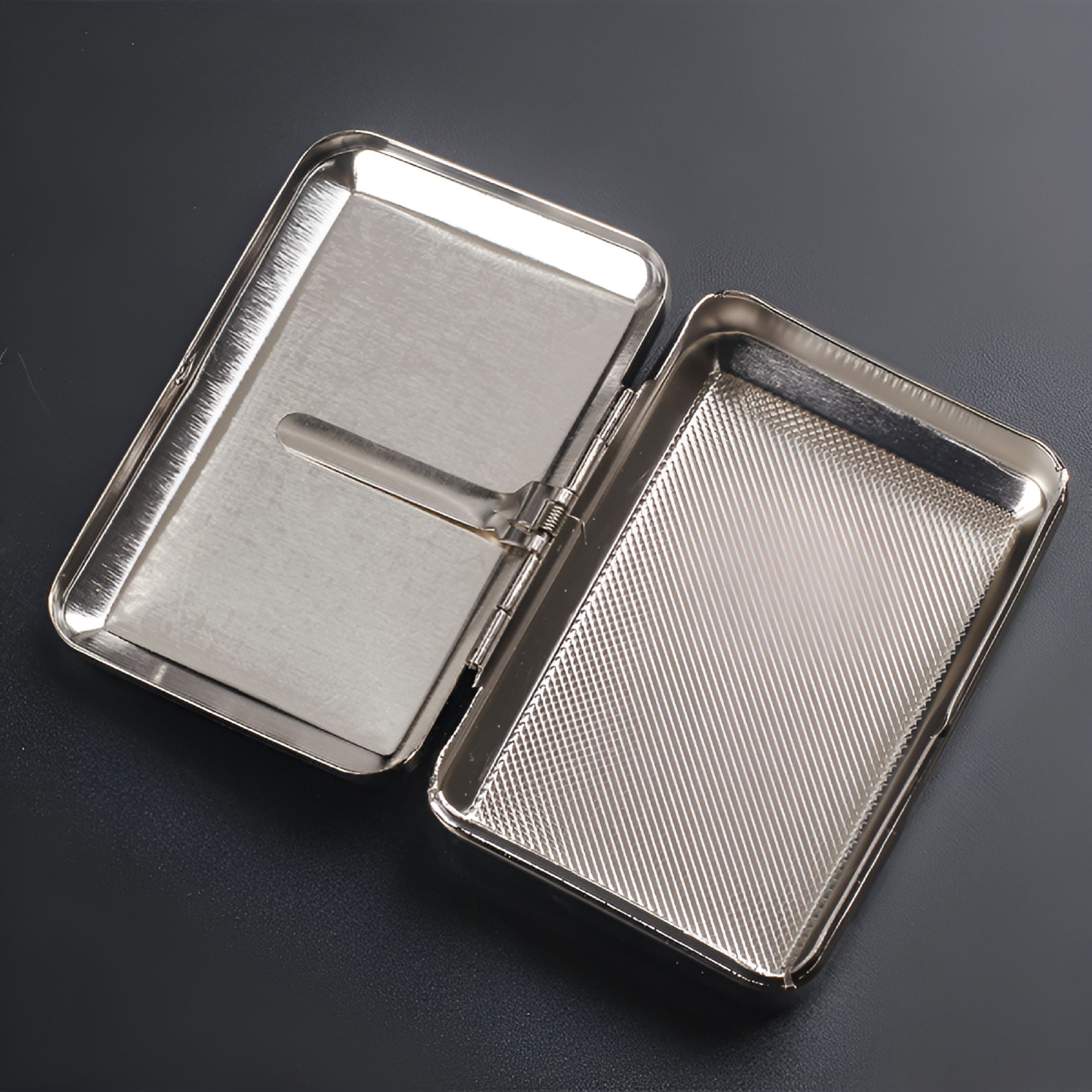 new cigarette case Amazon.com: Portable Slim Leather Ultrathin Box for Hold 10 Regular Size New Metal Mesh Hole Design