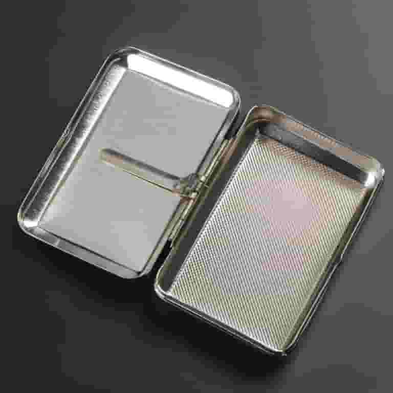 new cigarette case Amazon.com: Portable Slim Leather Ultrathin Box for Hold 10 Regular Size New Metal Mesh Hole Design