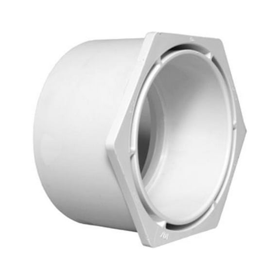 Charlotte Pipe PVC 00107  1600HA Schedule 40 DWV Reducing Pipe Bushing, PVC, 4 x 2 In. - Quantity 30