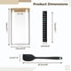 thumbnail image 5 of Kit de frasco de inicio para masa madre, tanque de fermentación de vidrio de 1500 ml con tapa de madera, cuchara de madera, espátula de silicona y termómetro, frasco reutilizable para repostería, 5 of 7