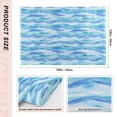 thumbnail image 4 of Wavy Stripe Pattern Reversible Placemat Non Slip Coffee Mat 18x12 Inch for Dining, Kitchen, Coffee, 4 of 9