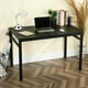thumbnail image 5 of Mesa de Comedor Rectangular de 120x60cm - Para 4-6 Personas, Negro Color HOMEMAKE FURNITURE  Moderno Minimalista, 5 of 6