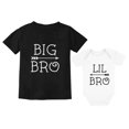 thumbnail image 1 of Big Bro Little Bro Shirts Big Brother Little Brother Boys Matching Outfits Big bro Black 2T / Lil bro White 18M (12-18M), 1 of 6