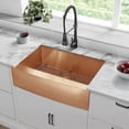 thumbnail image 3 of Rivage 30 x 21 Stainless Steel, Single Basin, Farmhouse Kitchen Sink with Apron in Black, 3 of 7