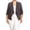 Charcoal, variant on Moa Collection Women's Chic Plus Size Office Blazer – Rolled Up 3/4 Sleeves Open Front