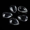 thumbnail image 6 of 20pcs Transparent teardrop Glass Cabochons Clear 25x18x5mm Clear, 6 of 7