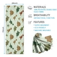 thumbnail image 2 of Light Green Dinosaurs Plants Pattern Hot Yoga Mat Towel Non Slip for Hot Yoga - Quick-Drying Yoga Mat Cover with 4 Corner Pockets with Travel Bag - Hot Yoga Towel Non Slip 74"x26", 2 of 6