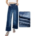 thumbnail image 6 of DOKOTOO Women's Wide Leg Jeans High Waisted Baggy Jeans for Women Stretchy Denim Pants with Drawstring and Big Pockets (Plus Sizes Available), 6 of 8
