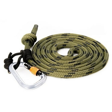 Tethrd VLS Camo 11mm Rope   2 Carabiners Lineman's Belt Kit
