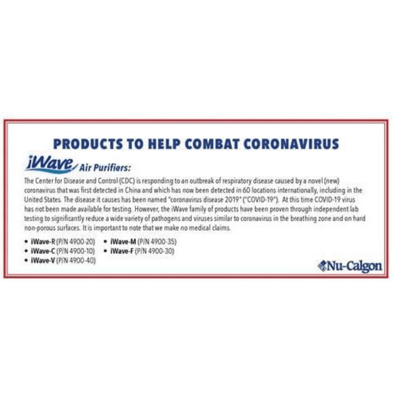 Iwave m Flexible Ion Generator for Ductless and Alternative HVAC Systems Nu Calgon 4900 35