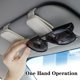 thumbnail image 3 of Paquete de 2 soportes para gafas de sol para coche, Clip magnético de cuero para gafas, Clip para tarjeta de billete, soporte Universal para coche, 3 of 5