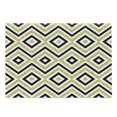 thumbnail image 1 of Geometric Cutting Board, Motif of Zig Zag and Squares Contemporary Design Art Print, Decorative Tempered Glass Cutting and Serving Board, Large Size, White Black and Yellow, by Ambesonne, 1 of 1