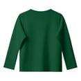 thumbnail image 4 of ZHOGXU Big Kids Girls Tee Long Sleeve Round Neck Color Block Soft Comfortable Casual Top For Everyday Wear Green 3-4 Years, 4 of 5
