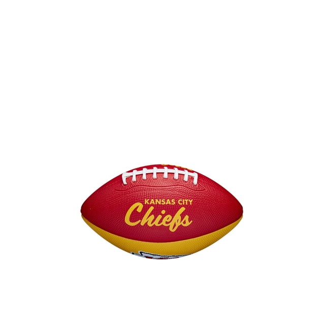 Mini Balón de Fútbol Americano Wilson NFL Kansas City Chiefs Diseño Retro