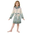 thumbnail image 6 of FORMRS Niños Bathrobe Unisex Hooded Robe Soft Plush Pajamas Sleepwear, Size 10-12T, Night Deer, 6 of 7