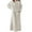 White, variant on BLTIBY 2025 Womens Fleece Robe Plush Long Sleeve Bathrobe with Pockets Warm Soft Pullover Bathrobes Fashion Comfortable Pink L