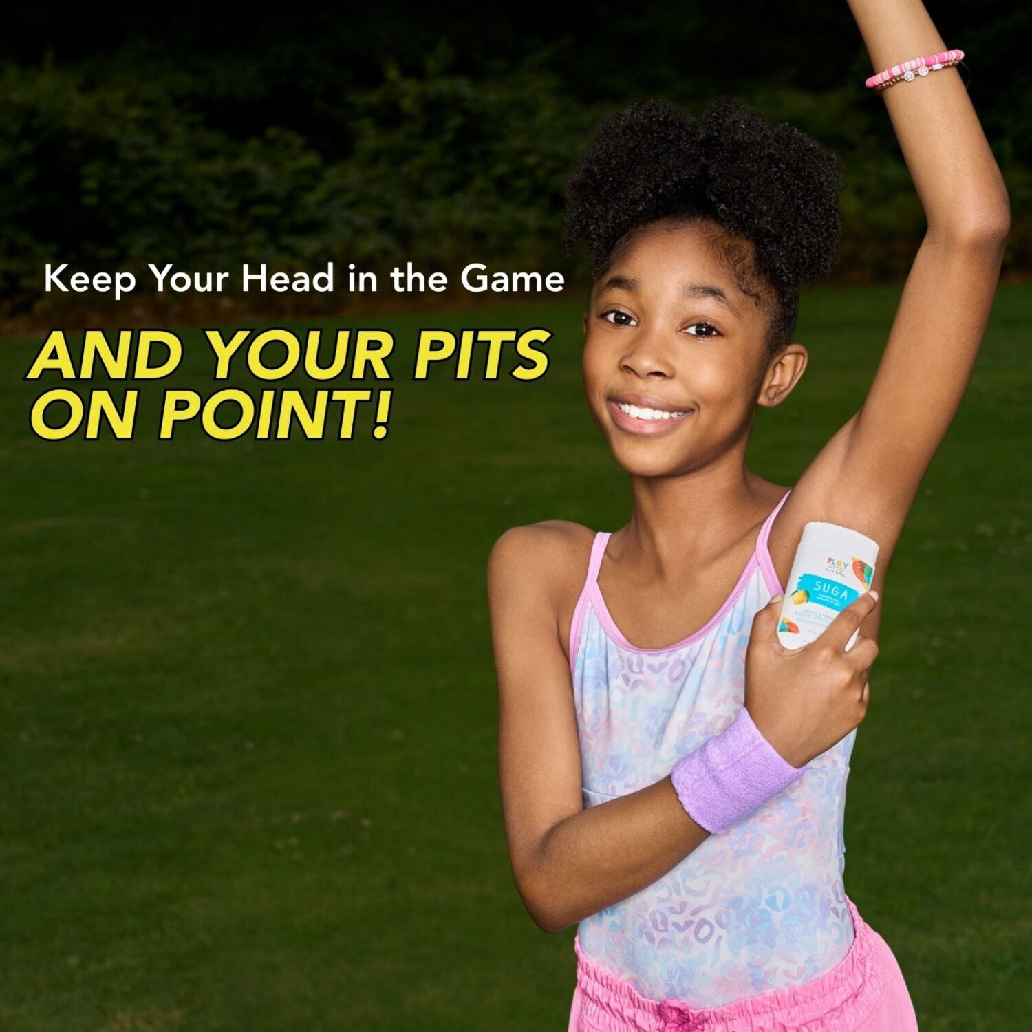 Play Pits – Natural Kids Whole Body Deodorant – Suga Scent – Infused W/Lemon Essential Oils -2pk