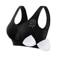 thumbnail image 2 of SMihono Sports Bras for Women Breathable Lift Up Air Bra Mesh Comfortable No Underwire Bra High Support Running Workout Bras Black M, 2 of 5