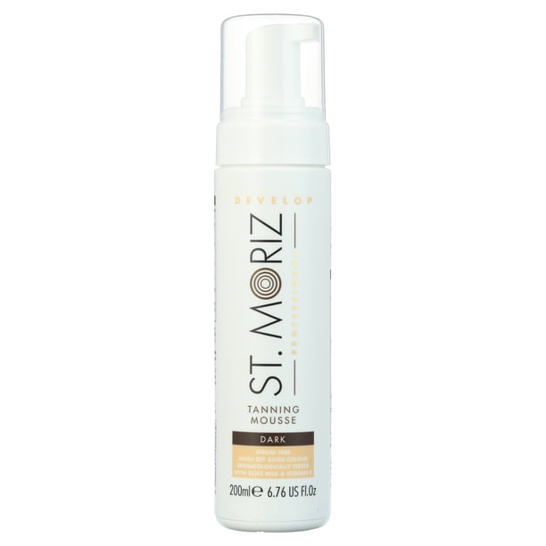 St. Moriz Professional Tanning Mousse Dark, 6.76 fl oz - Walmart