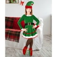 thumbnail image 5 of XXWXYD Kids 𝖤lf 𝖢ostume Santa’s Helper Holiday Par𝗍y Dress Up Outfit for Girls Boys Christmas Festive Xmas, 5 of 6