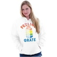 thumbnail image 4 of Feeling Grate Rainbow Cheese Grater Hoodie Sweatshirt Women Men Brisco Brands X, 4 of 6