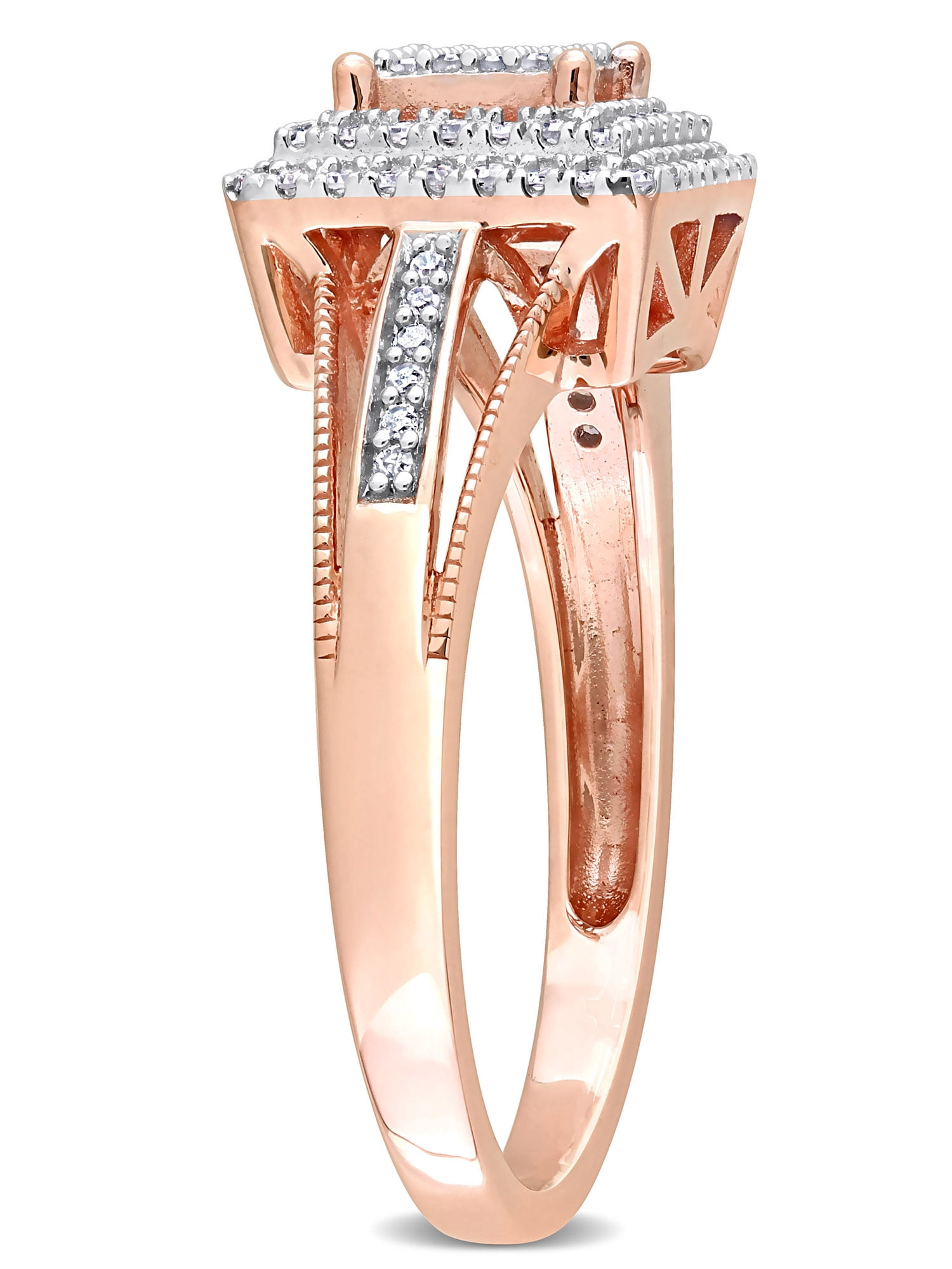 Everly Women's Diamond 10K Rose Gold Engagement Ring