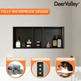 thumbnail image 6 of 13" X 31" Triple Shelf Shower Niche With Drainage Slope - Black DV-1SN0345B, 6 of 13