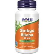 NOW Foods Ginkgo Biloba 60 mg 60 Veg Caps