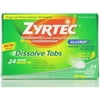 Zyrtec 24 Hour Allergy Dissolve Tablets, Citrus, 24 ea