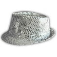 thumbnail image 1 of Western Fashion 3819-SIL Chapeau Fedora à Sequins, Argent, 1 of 3