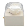 thumbnail image 3 of Rose Ring Box Exquisite Romantic Multi Purpose Velvet Flower Ring Case for Proposal Wedding White, 3 of 3
