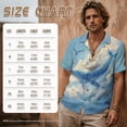 thumbnail image 4 of FOR U DESIGNS Whale Bird Clouds Print Dress and Shirts Couples Outfits Sets Linen-Look Casual Mens Button Down Shirt and Sleeveless Summer Dress with Pocket, 4 of 7