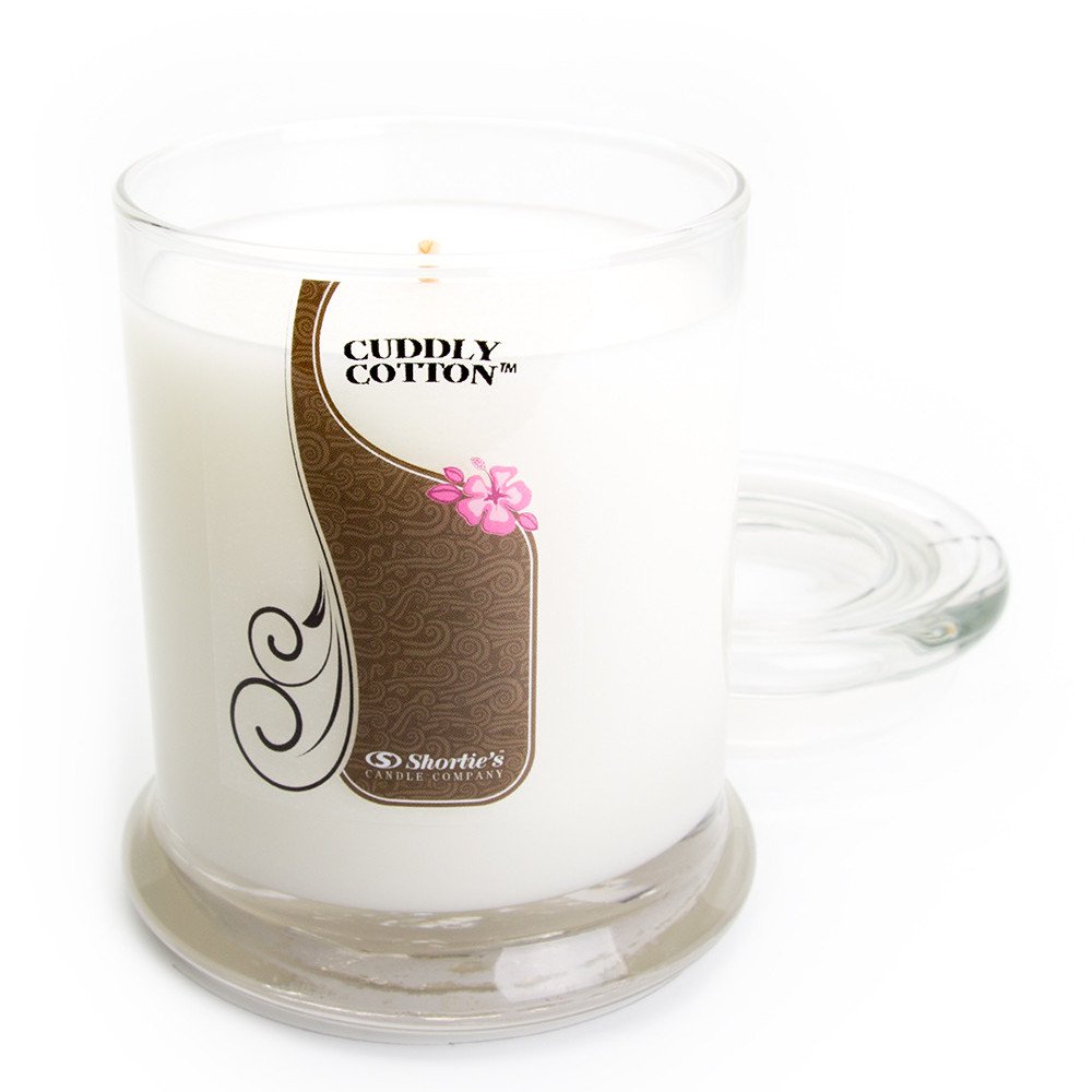 Cuddly Cotton Candle Medium White 10 Oz. Highly Scented Jar Candle