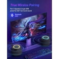 thumbnail image 4 of Bluetooth speaker mini portable wireless outdoor speaker with RGB lights 360° surround stereo bass Bluetooth V5.3, 4 of 5