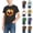 Green, variant on Auroural Boys Shirts Size 10 Children's Football Print Round Neck Short Sleeve Medium To Large Kids Casual Loose Top