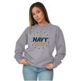 thumbnail image 3 of US Navy Anchor Logo Honor Courage Unisex Plus Size Sweatshirt Brisco Brands 2X, 3 of 5