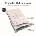 thumbnail image 6 of Wonnitar 5'x 7' Pink Floral Area Rug for Girls Bedroom - Machine Washable Nursery & Kids Room Carpet, Ultra-Thin Non-Slip Soft Rug for Dorm, Playroom, 6 of 12