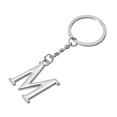 thumbnail image 3 of Uxcell Initial Letter Key Chain, Letter M Key Chain Pendant Key Ring Bag Backpack Decor, Silver, 3 of 7