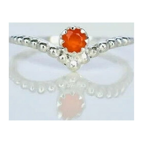 Carnelian Ring Carnelian Stacking Band Ring Orange Natural Carnelian Stone Ring