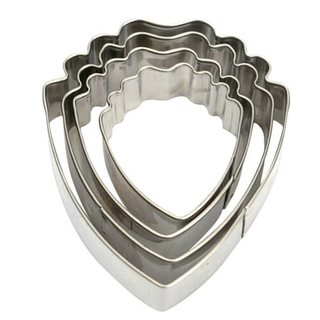 

4 Pcs Stainless Steel Cookie Cutter Molds Set Peony Petal Shape DIY Chocolate Moulds Baking Mould for Valentine s Day