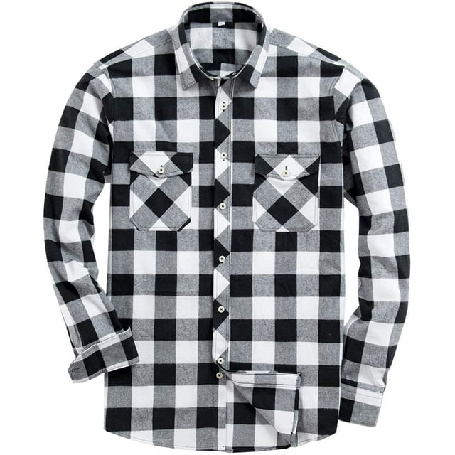 Chemise Décontractée en Flanelle à Carreaux pour Hommes