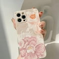 thumbnail image 2 of Compatible with iPhone Case,Cute Art Vintage Flower Floral PU Leather Corner Camera Lens Protection Soft Shockproof Cover Phone Case (White,iPhone 14 Pro Max), 2 of 6