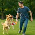 thumbnail image 2 of Interactive Flirt Pole Toy for Dogs – Agility Training & Exercise Chase Stick, Durable Tug Teaser Wand with Strong Rope Lure, Outdoor Play Toy for All Dog Sizes (35-Inch Pole), 2 of 7