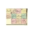 thumbnail image 4 of Historic County Map - Shawano County Wisconsin - Snyder 1878 - 29.13 x 23 - Vintage Wall Art, 4 of 5
