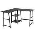 thumbnail image 4 of Topbuy L-Shaped Computer Desk Corner Gaming Desk Writing Studying Table PC Workstation for Home Office Black, 4 of 6